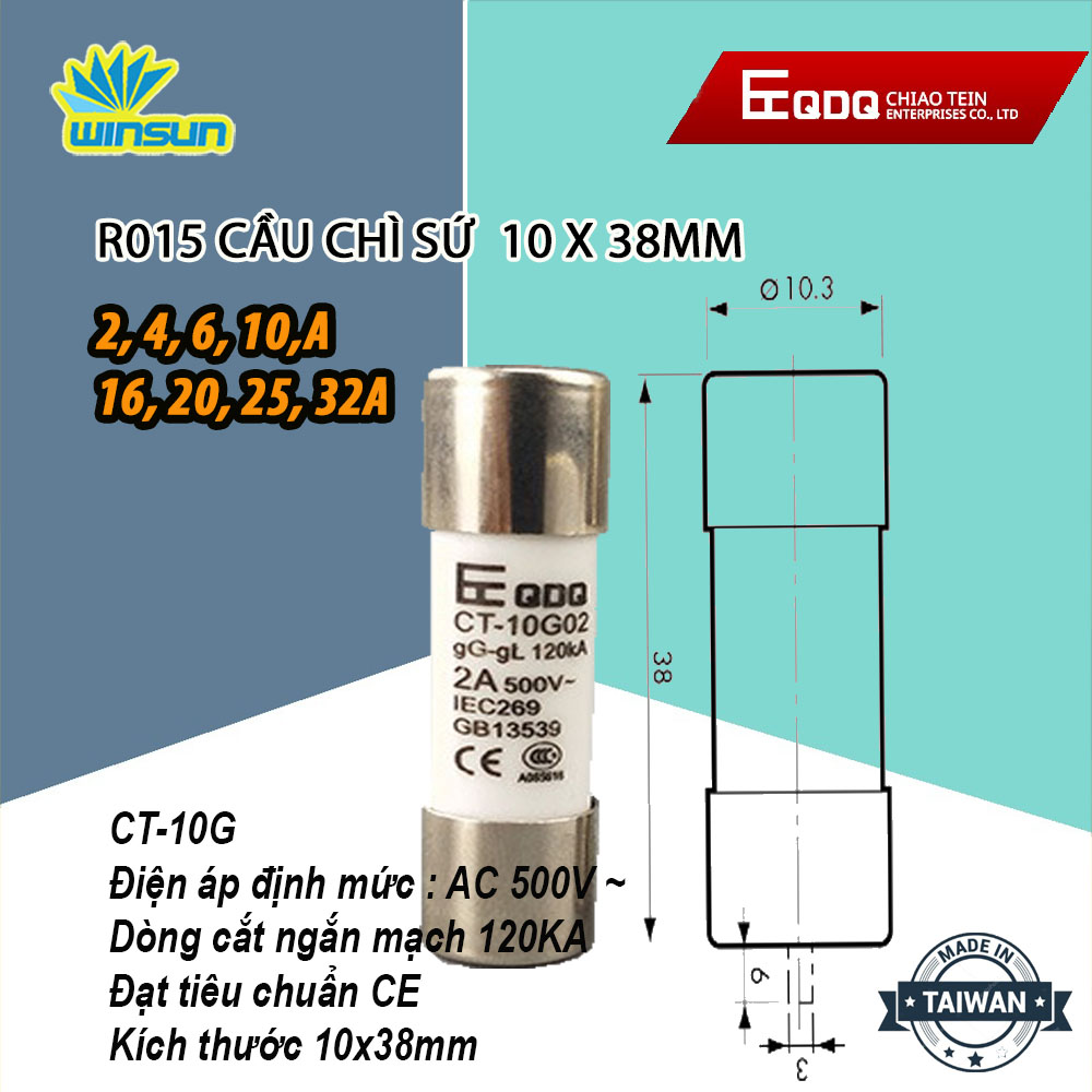 RO15 RUỘT CẦU CHÌ SỨ RT18 RT14 (1HỘP 10 CÁI) )