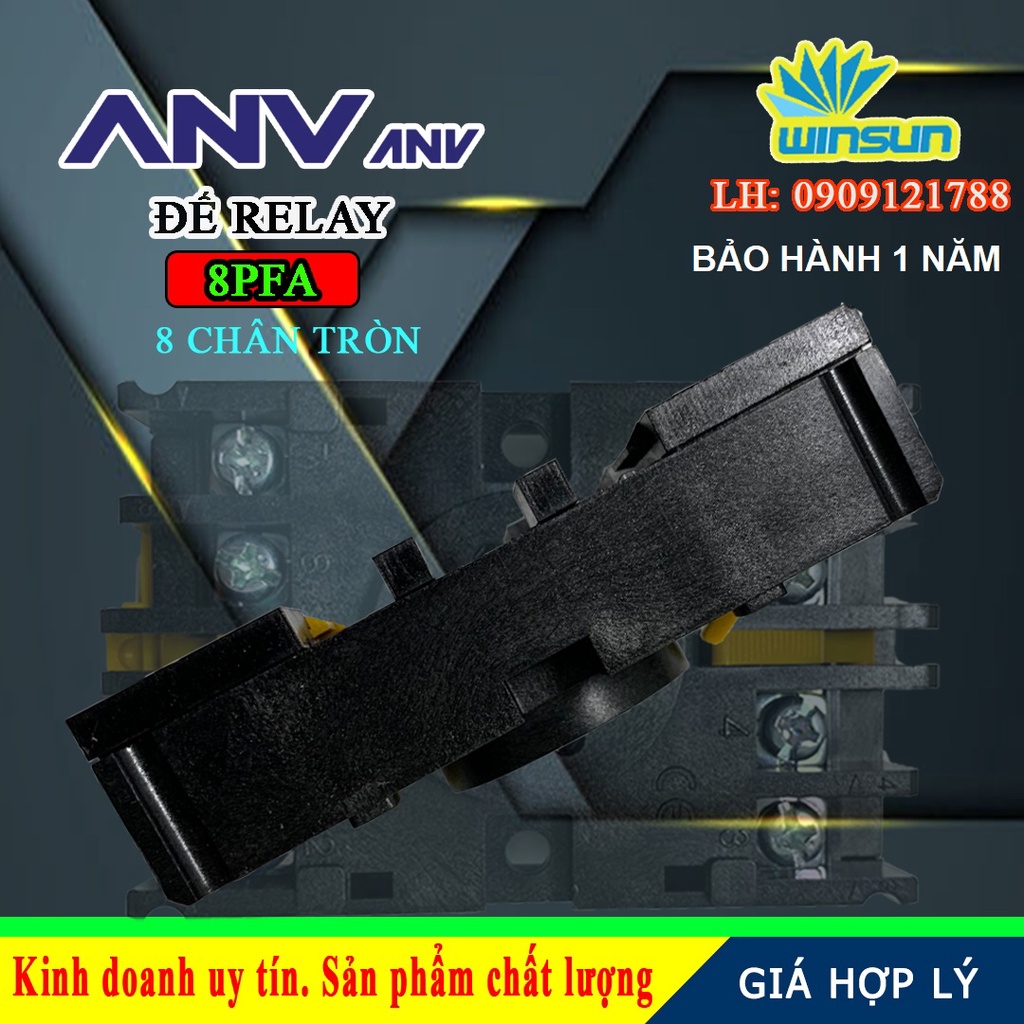 ANV Đế timer relay ANV 8PFA 8 chân tròn Winsun