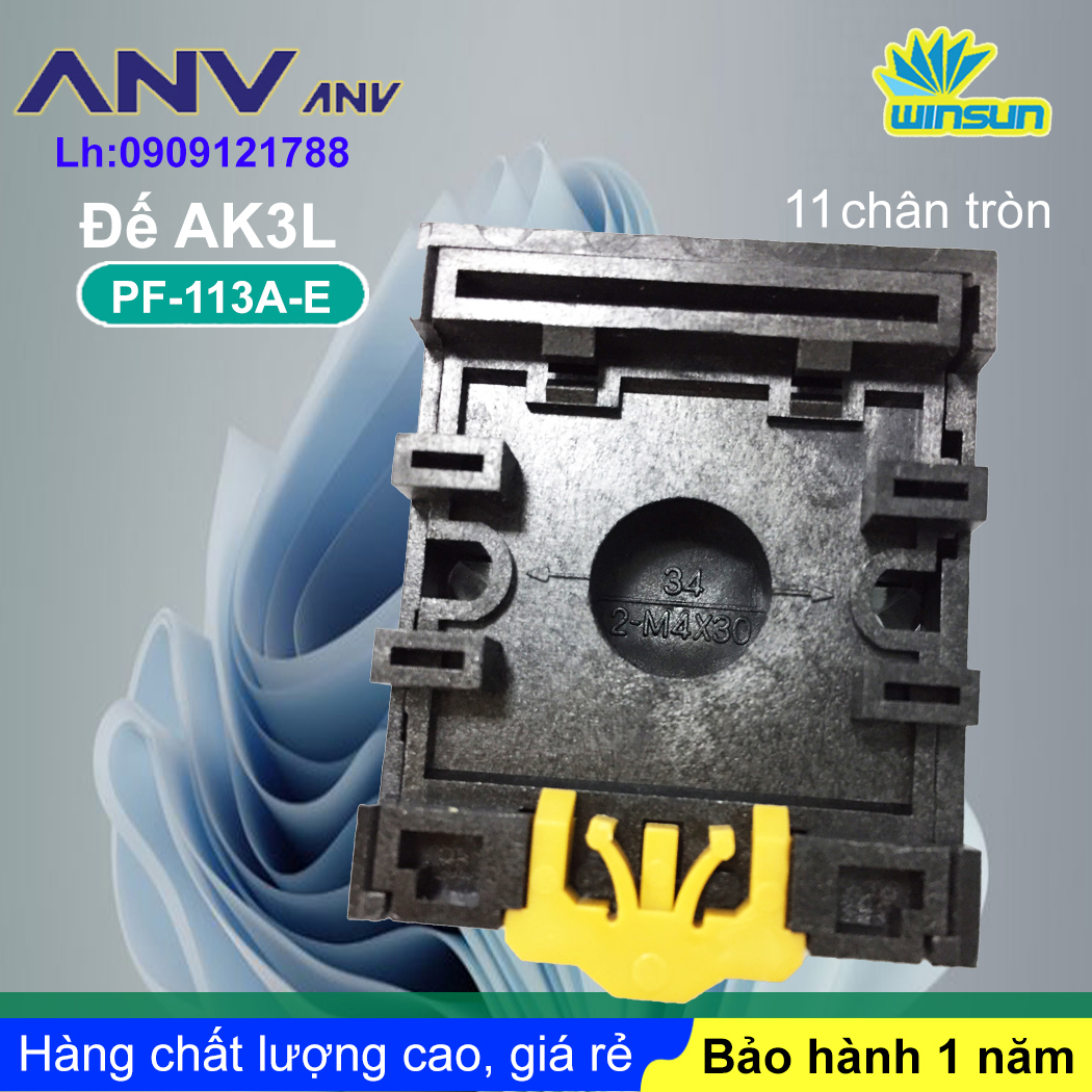 ANV Đế timer relay ANV PF 113A-E 11 chân tròn Winsun