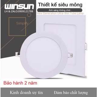 Đèn âm trần siêu mỏng vuông MB018 24W Winsun