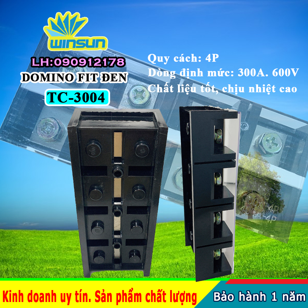 Domino khối fit đen 300A TC-300 Winsun