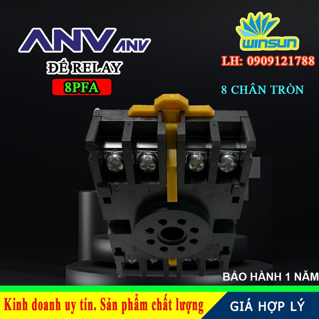 ANV Đế timer relay ANV 8PFA 8 chân tròn Winsun