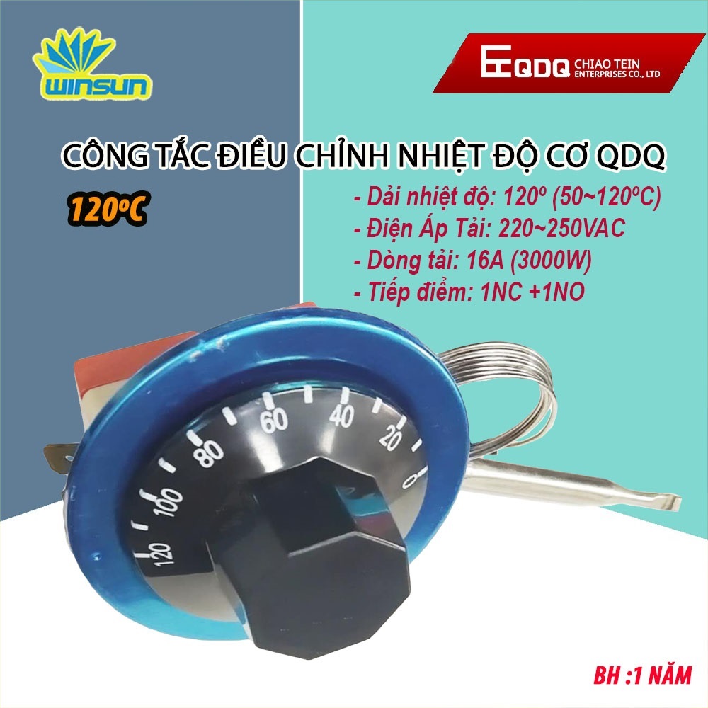 Công tắc điều chỉnh nhiệt độ cơ 0~320°C cho bếp đun