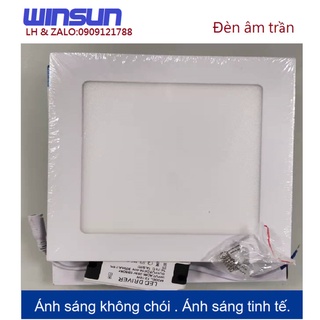 Đèn âm trần siêu mỏng vuông MB018 24W Winsun