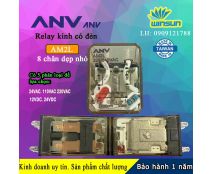 ANV Rơ le trung gian ANV AM2L relay kính trắng 8 chân dẹp nhỏ Winsun