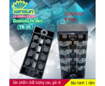 Domino khối fit đen 25A TB-25 Winsun