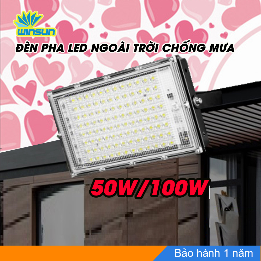 Đèn pha Led ngoài trời chống mưa 50W