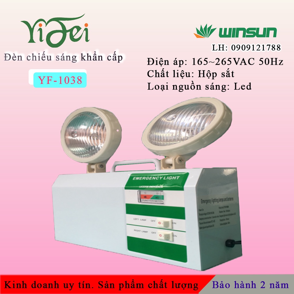 Đèn chiếu sáng khẩn cấp, đèn sự cố YiFei YF-1038 Winsun