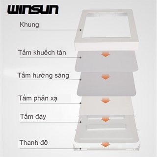 Đèn ốp trần nổi vuông MB016 18W  Winsun