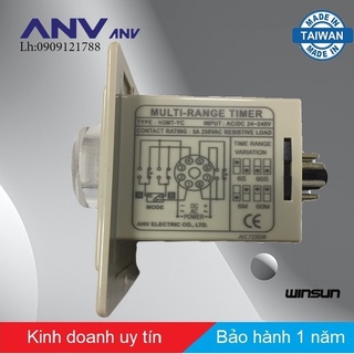 Timer 4 chế độ  mặt tủ  ANV H3MT-Y 24~240 VAC/DC Winsun