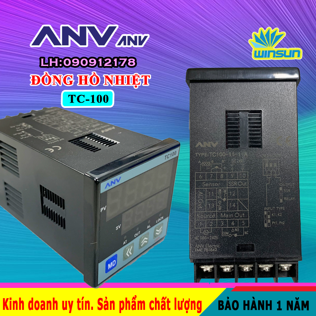 ANV Đồng hồ nhiệt độ TC-100 Winsun