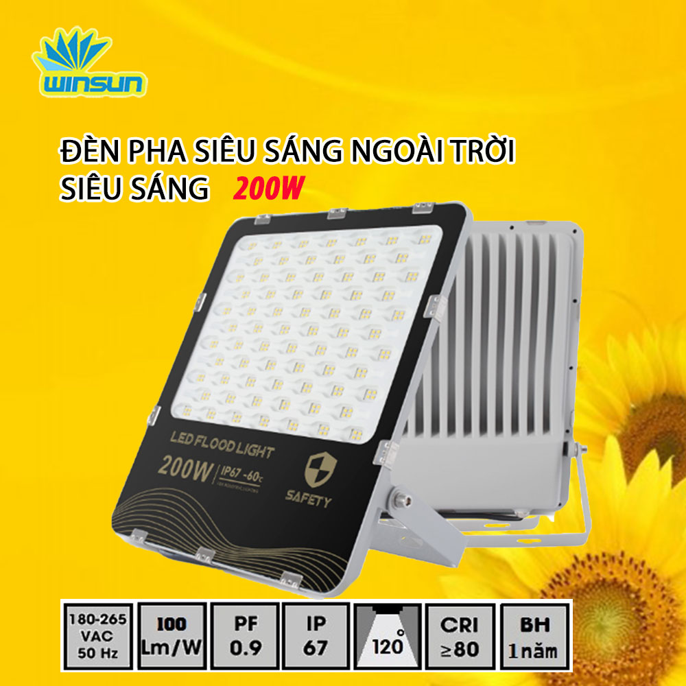 Đèn pha  siêu sáng ngoài trời HXC 100W