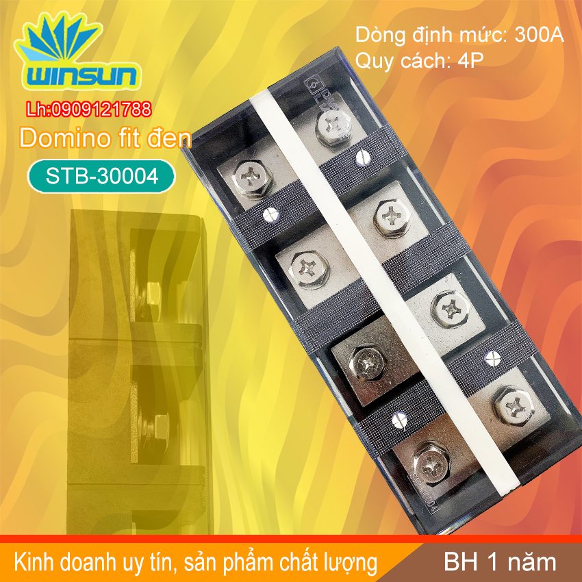 Domino khối fit đen 300A STB-300 Winsun