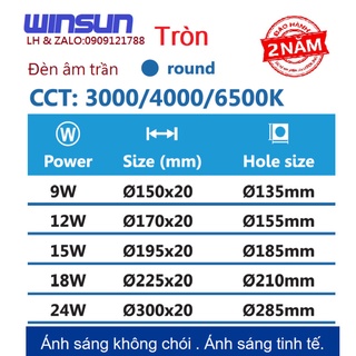 Đèn Led downlight âm trần siêu mỏng 24W 