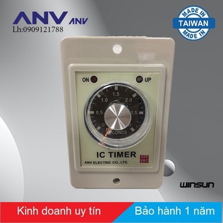 Timer đơn gắn mặt tủ ANV AH3- Y3 220VAC Winsun