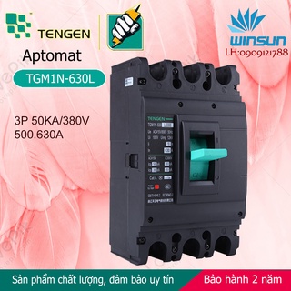 Aptomat Tengen MCCB TGM1N-630L 3 pha Winsun