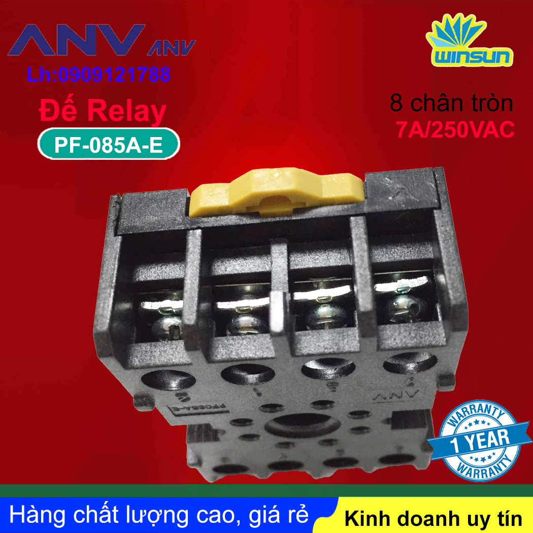 ANV Đế timer relay ANV PF 085A-E 8 chân tròn Winsun