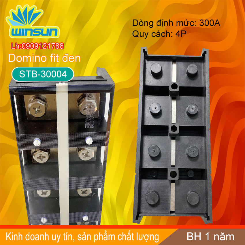 Domino khối fit đen 300A STB-300 Winsun