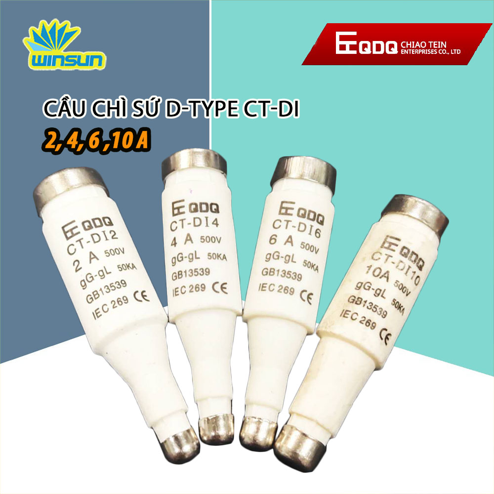 Cầu Chì Sứ D-type CT-DI QDQ 2A~10A