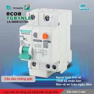 Cầu giao chống giật RCBO Tengen 1pha+N TGB1NLE-32 6-32A  Winsun