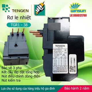 Rơ le nhiệt Tengen TGR1-38 (9~38A) Winsun