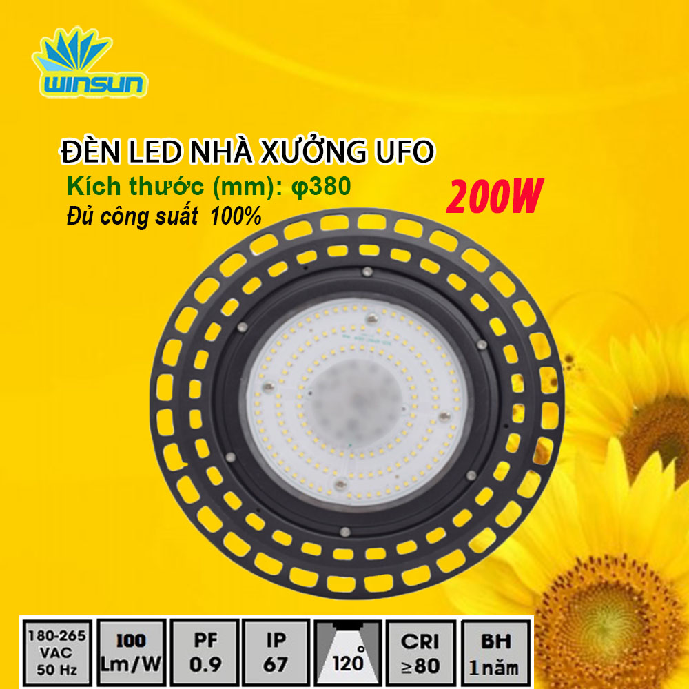 Đèn Led nhà xưởng UFO-006 200W