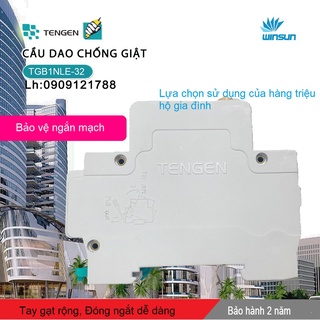 Cầu giao chống giật RCBO Tengen 2pha TGB1NLE-32 6-32A  Winsun