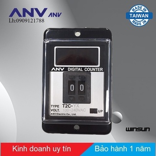 Bộ đếm  ANV T2C - YX  mặt tủ 2 số 100~240VAC Winsun