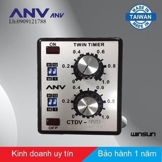 Timer đôi  ANV CTDV-NV 24~240 VAC/DC Winsun