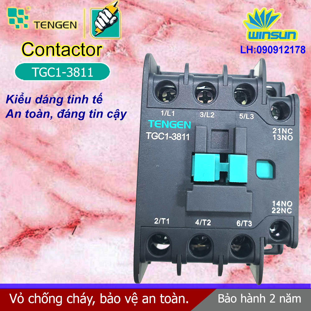 Tengen Khởi động từ Tengen TGC1-3811 38A  Winsun