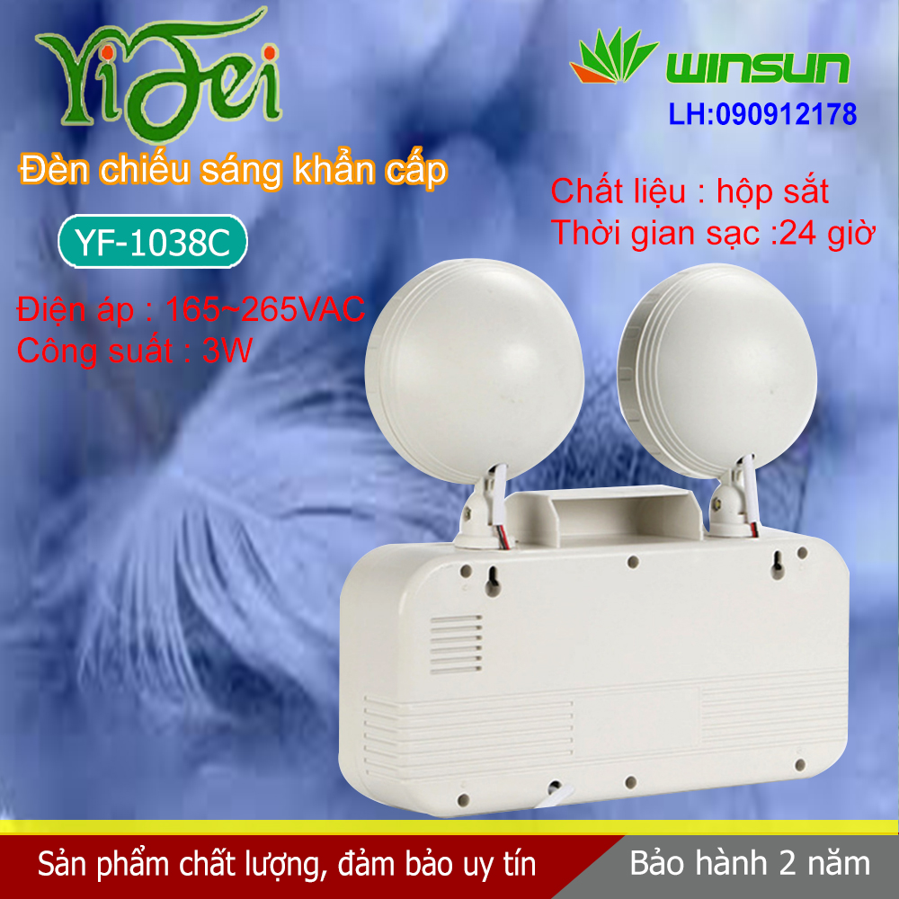 Đèn chiếu sáng khẩn cấp, đèn sự cố YiFei YF-1038C Winsun