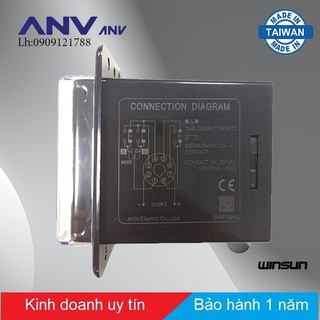 Timer điện tử 3 số mặt tủ T3D - YT 24~240 VAC/DC Winsun