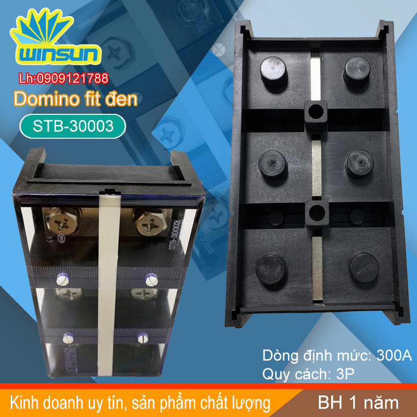 Domino khối fit đen 300A STB-300 Winsun