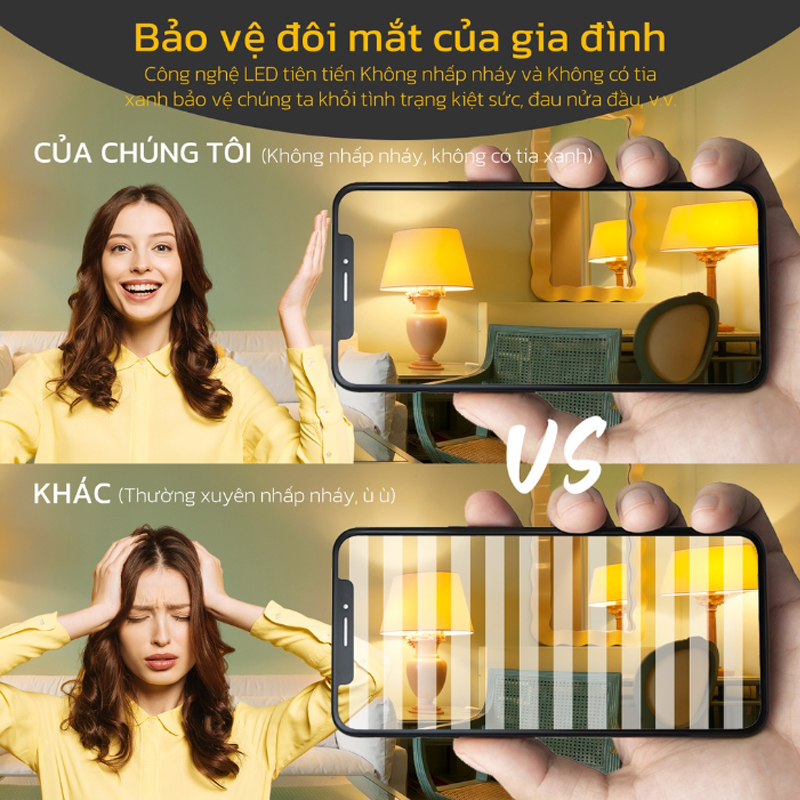 Đèn led  siêu sáng E27 18W Đèn tiết kiệm năng lượng 6500K Đèn bóng tròn