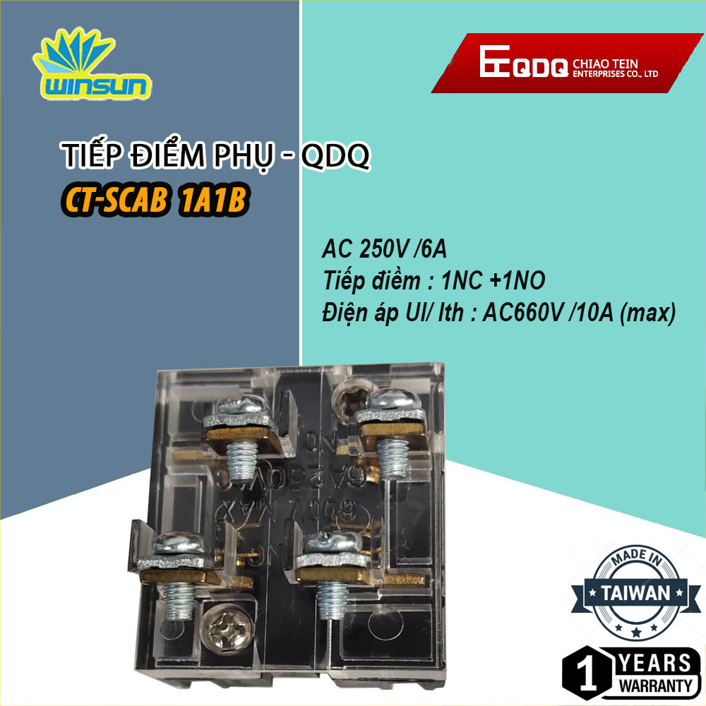 Tiếp điểm phụ QDQ CT-B TYPE