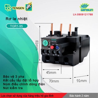 Rơ le nhiệt Tengen TGR1-95  Winsun