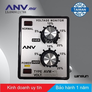 Bộ bảo vệ điện áp ANV  AVM-N 380VAC Winsun