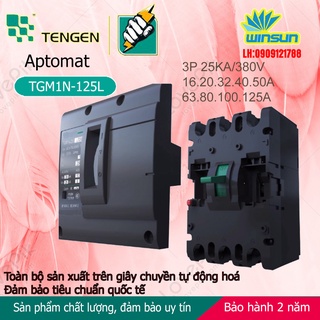 Aptomat Tengen MCCB TGM1N-125L 3 pha 63A~125A Winsun