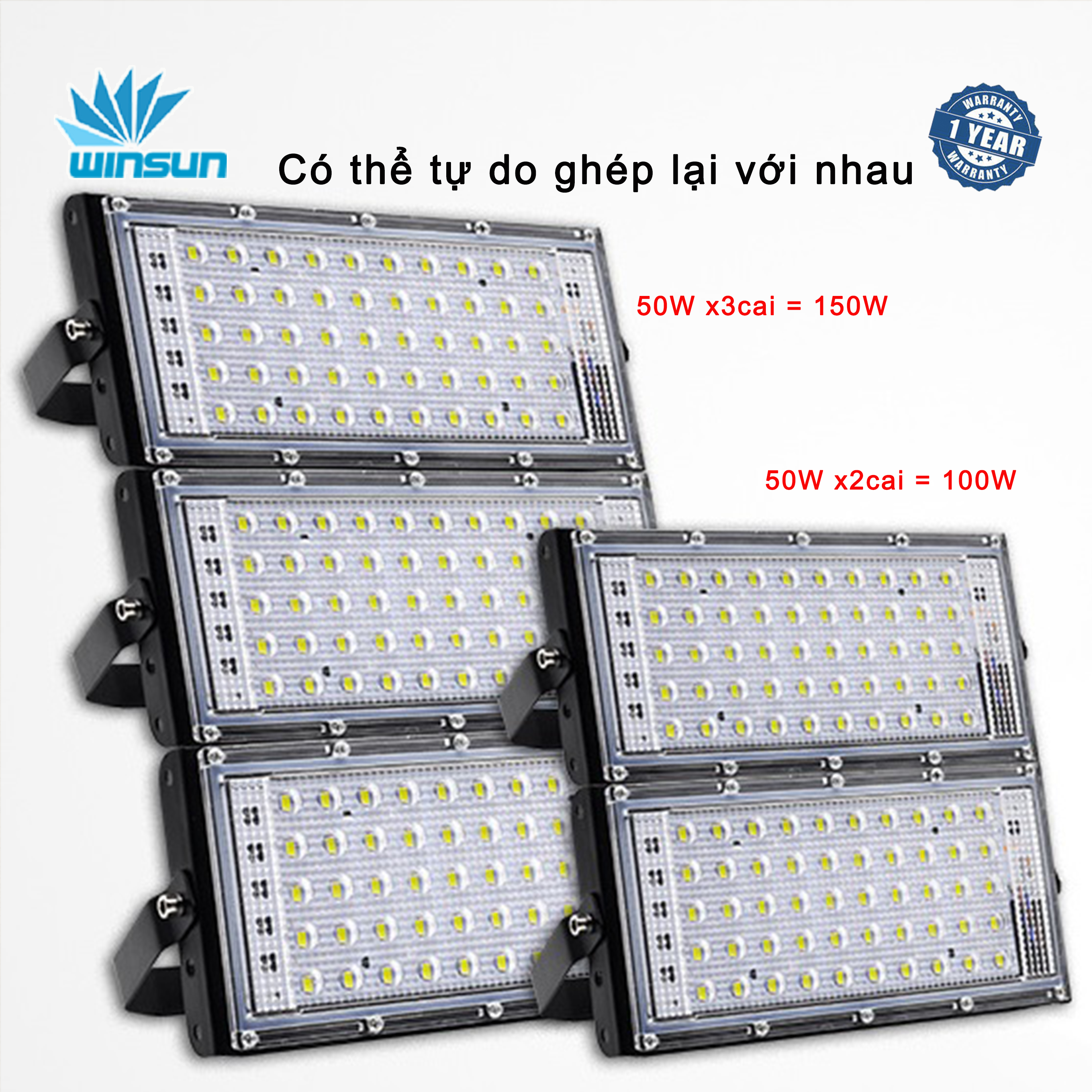 Đèn pha Led ngoài trời chống mưa 50W