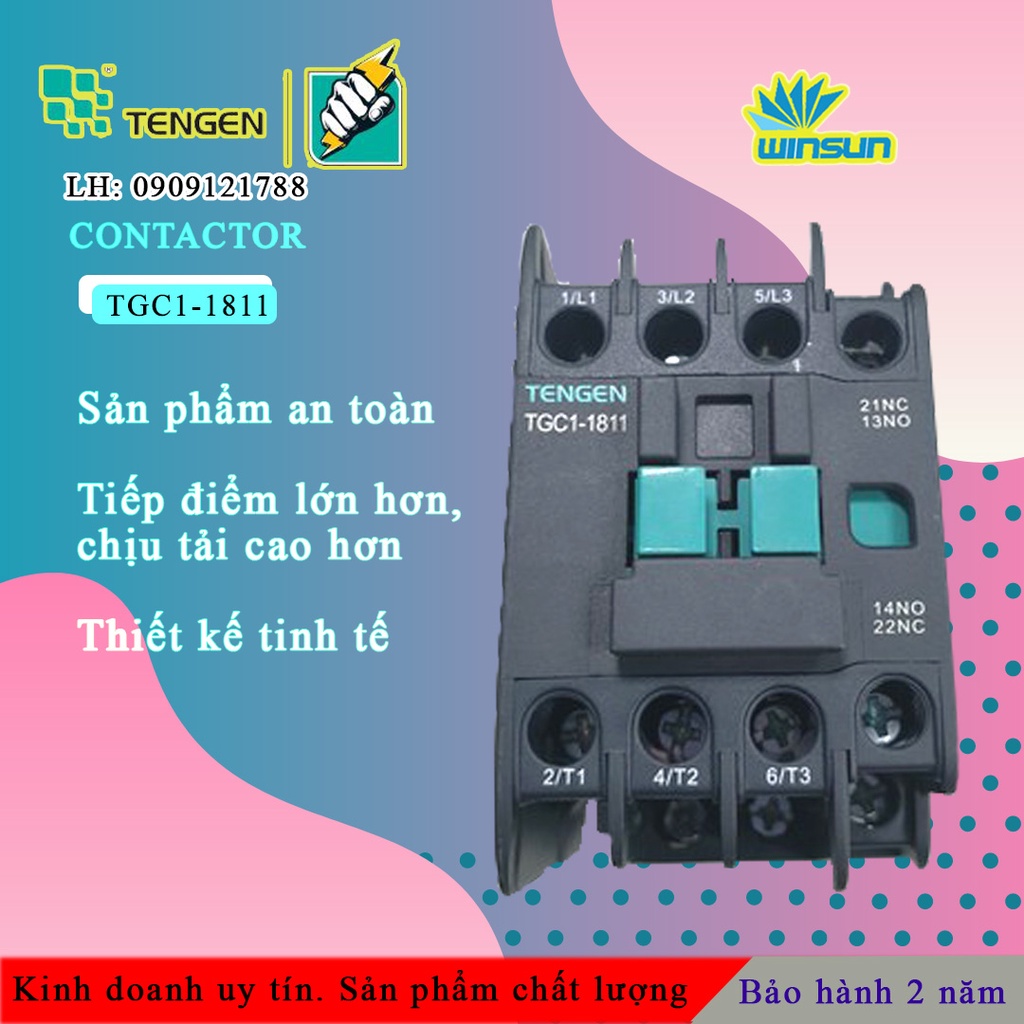 Tengen Khởi động từ TENGEN TGC1-1811 18A Winsun