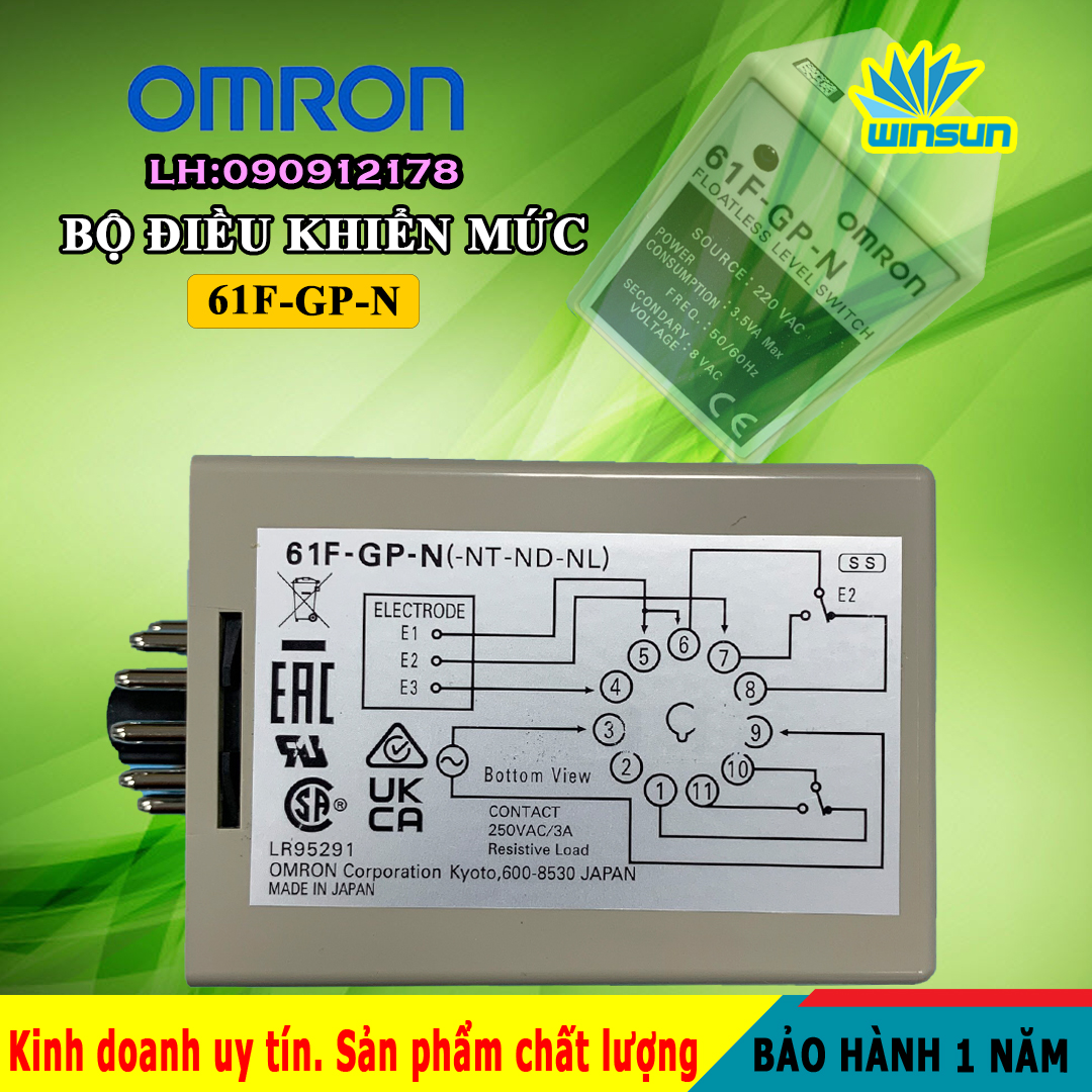 Omron Bộ điều khiển mực nước 61F-GP-N Winsun