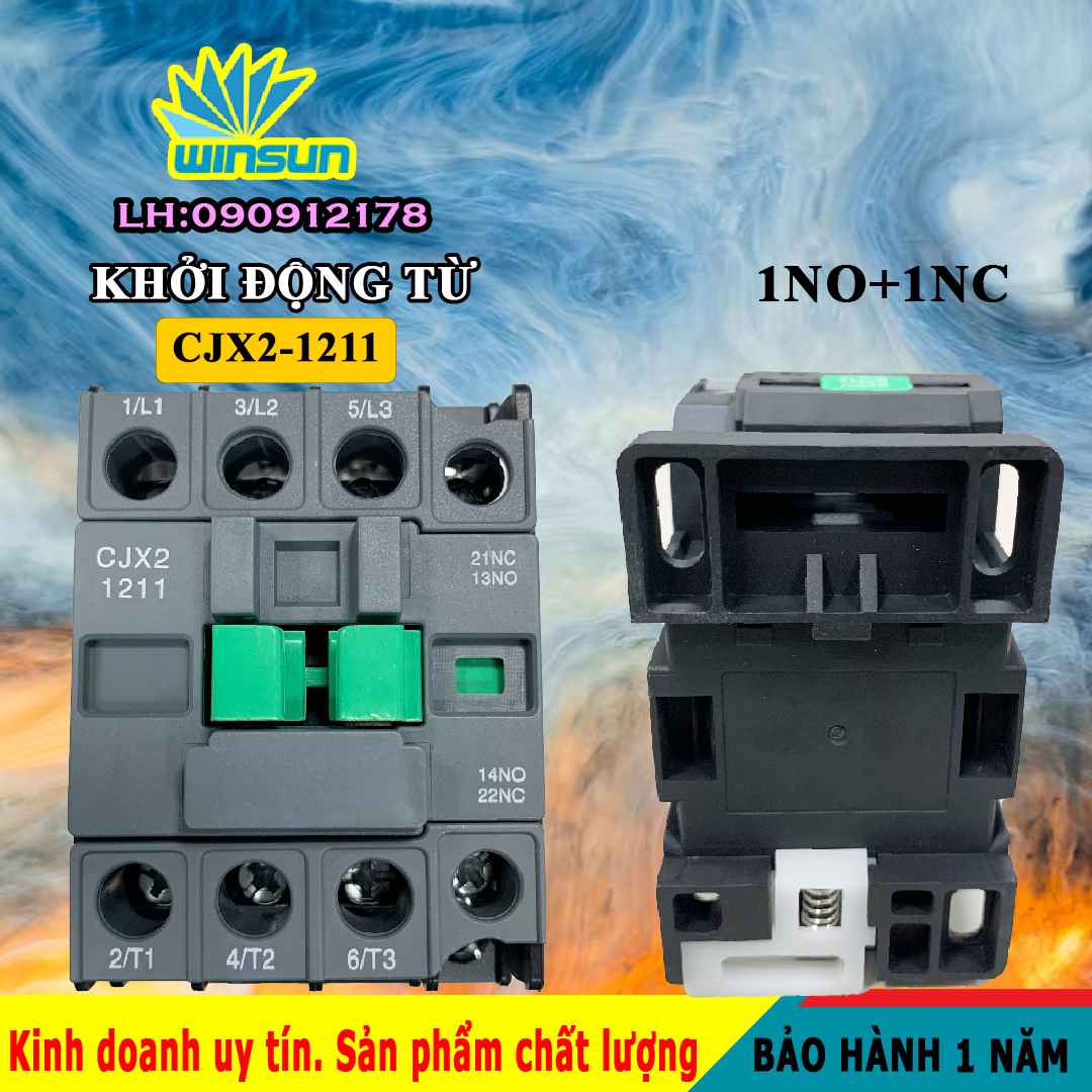 Khởi động từ, contactor CJX2-1211 Winsun