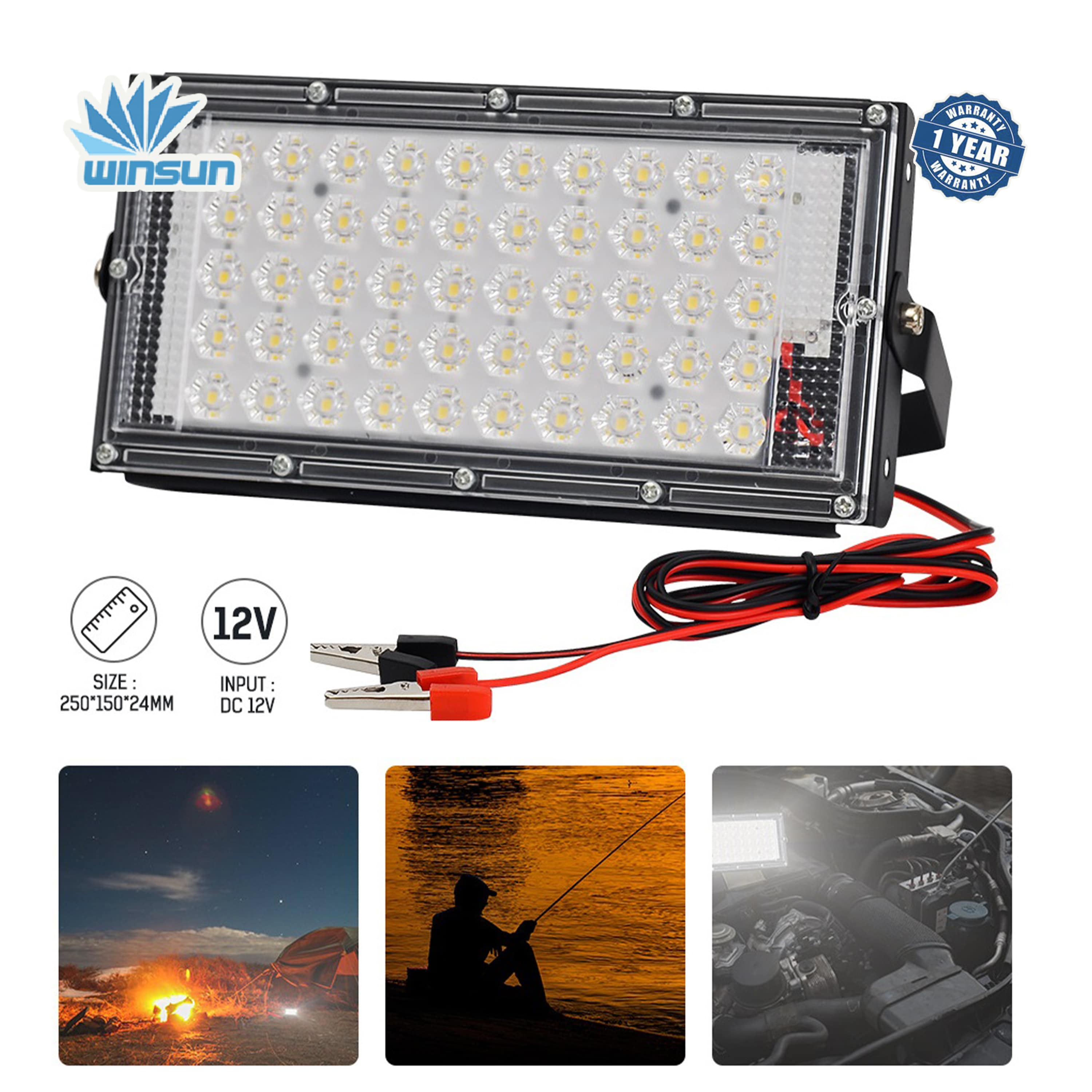 Đèn Pha Led DC 12V 50W