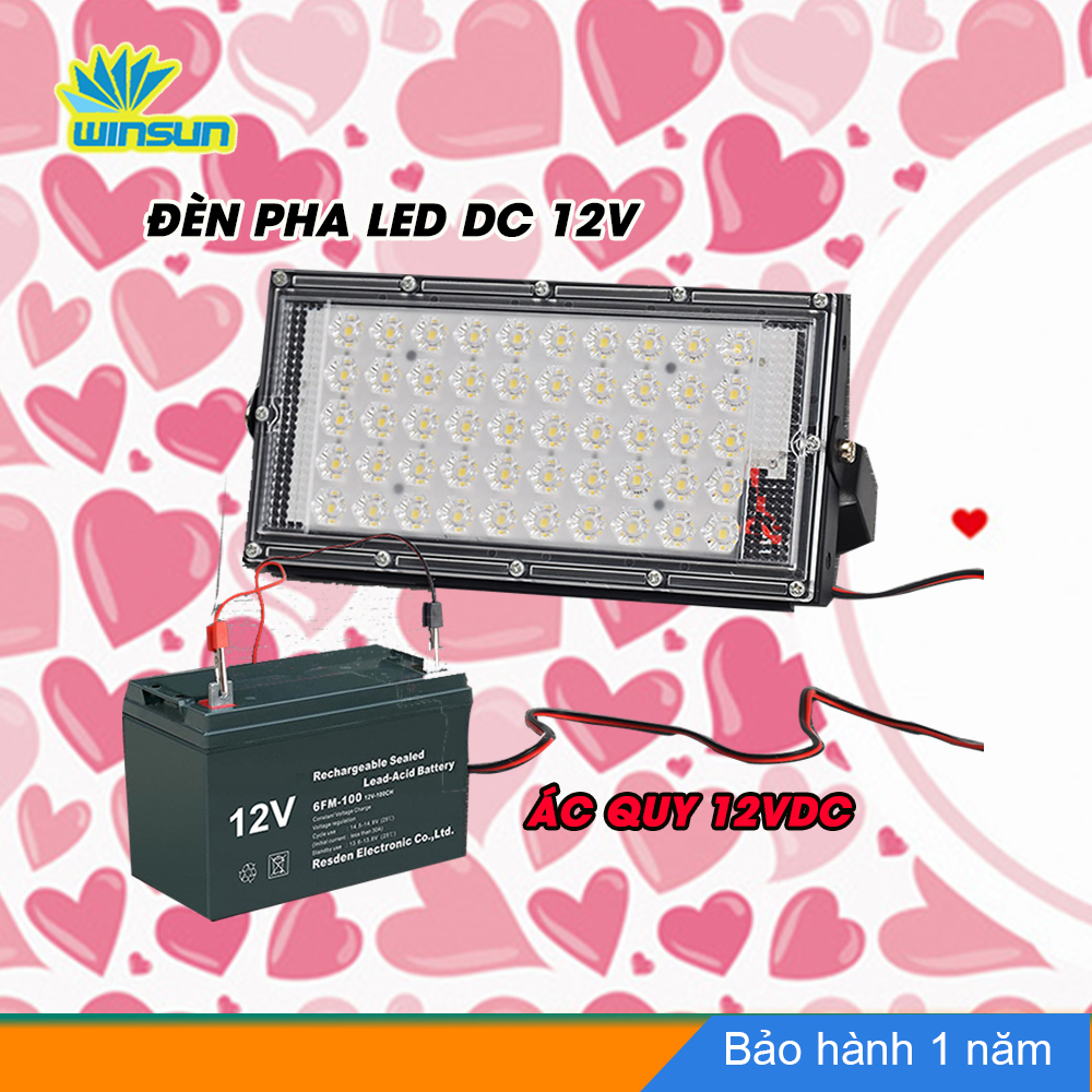 Đèn Pha Led DC 12V 50W