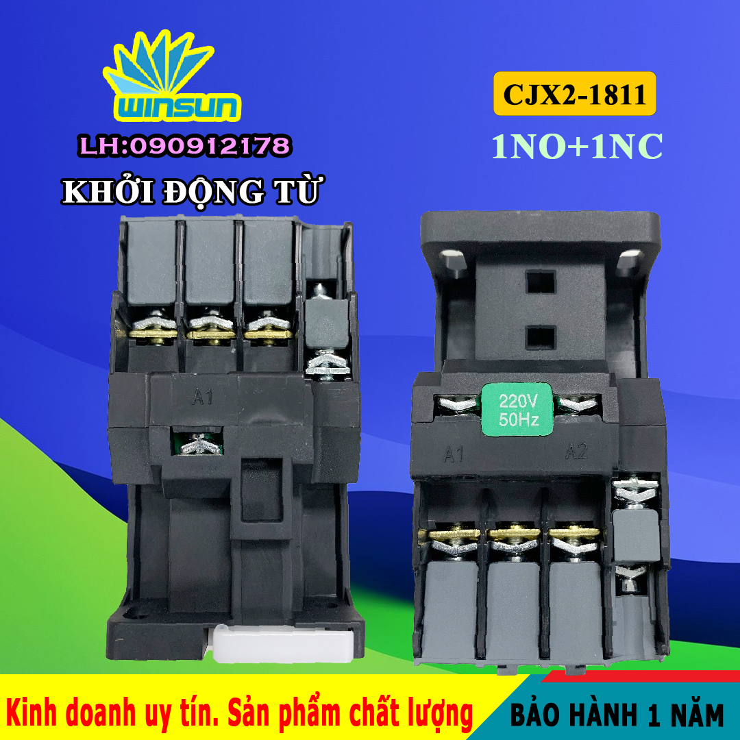 Khởi động từ, contactor CJX2-1811 Winsun