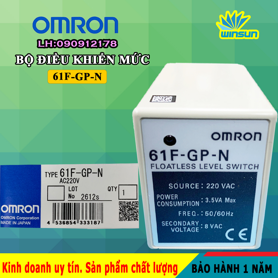 Omron Bộ điều khiển mực nước 61F-GP-N Winsun