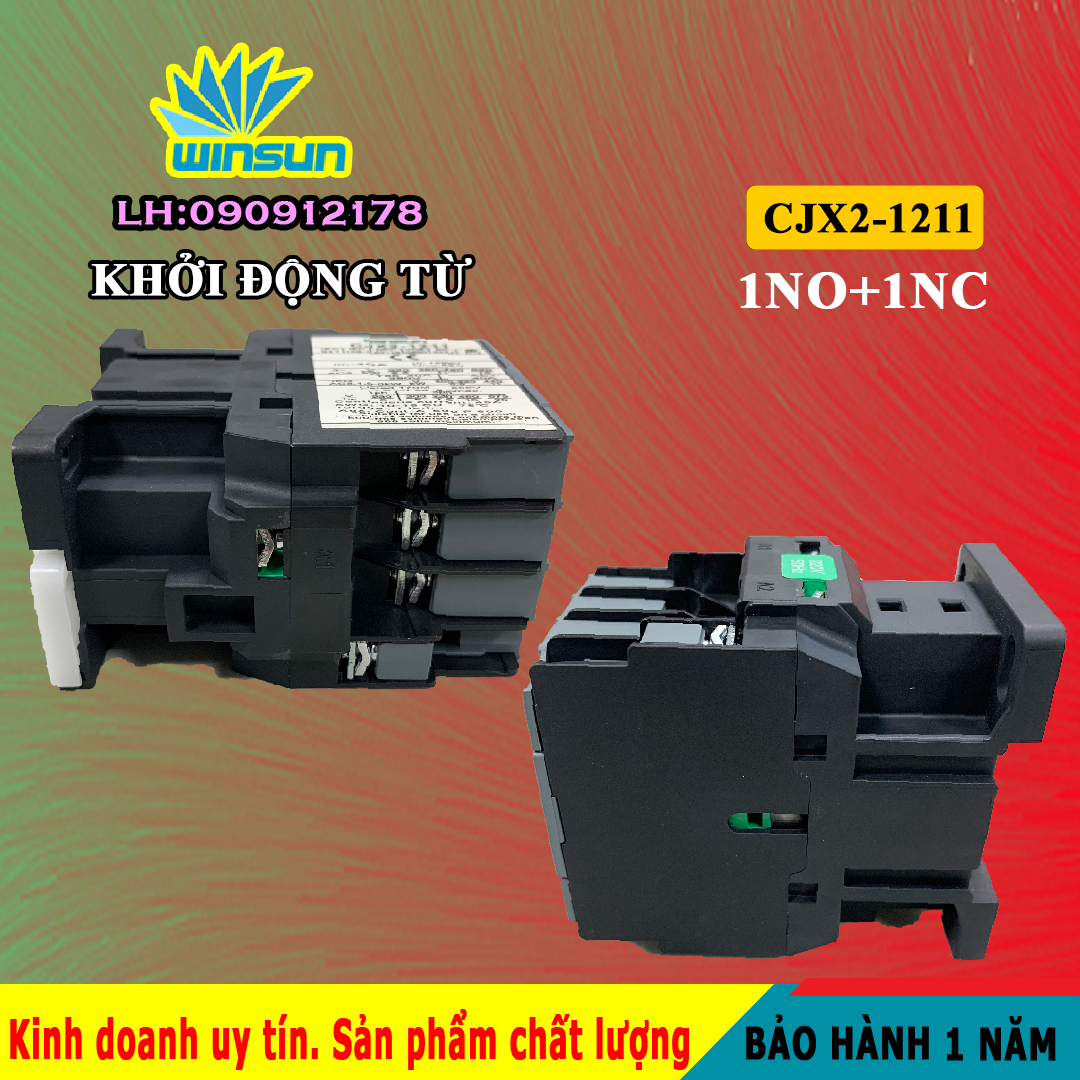 Khởi động từ, contactor CJX2-1211 Winsun