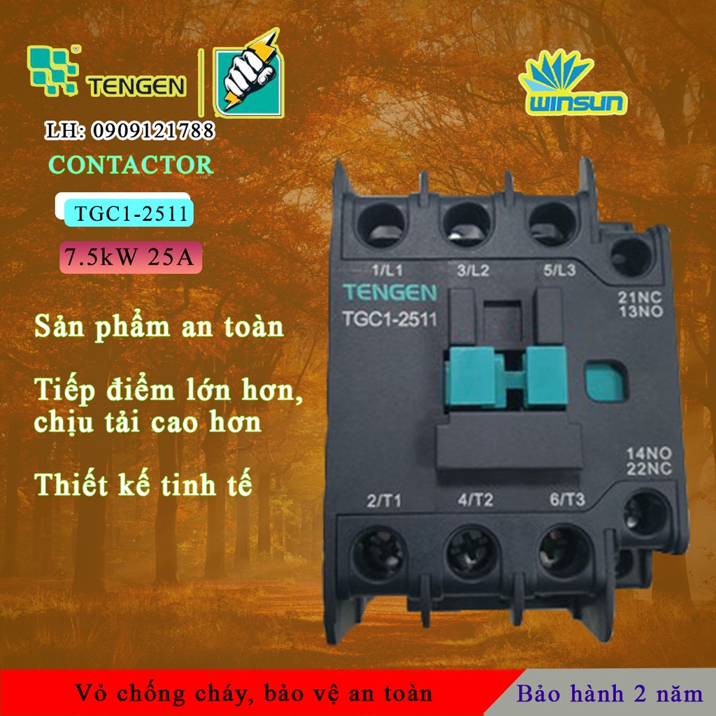 Tengen Khởi động từ TENGEN TGC1-2511 25A Winsun