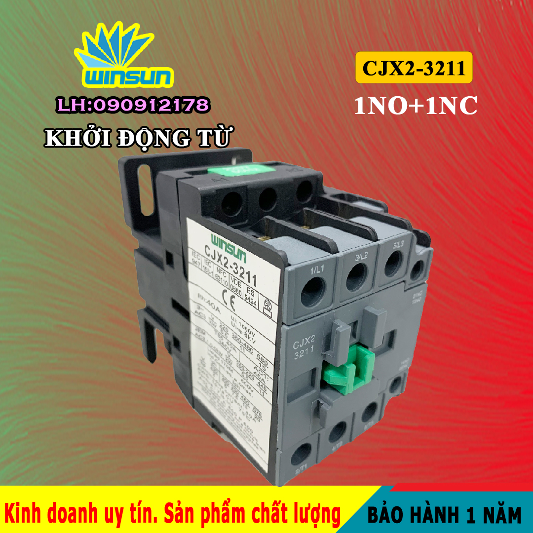 Khởi động từ, contactor CJX2-3211 Winsun