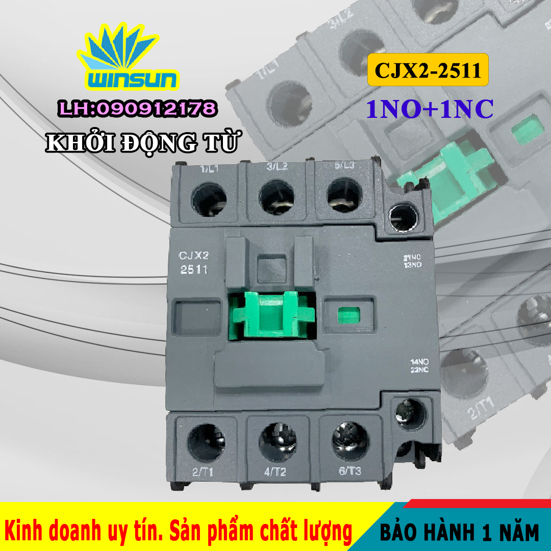 Khởi động từ, contactor CJX2-2511 Winsun